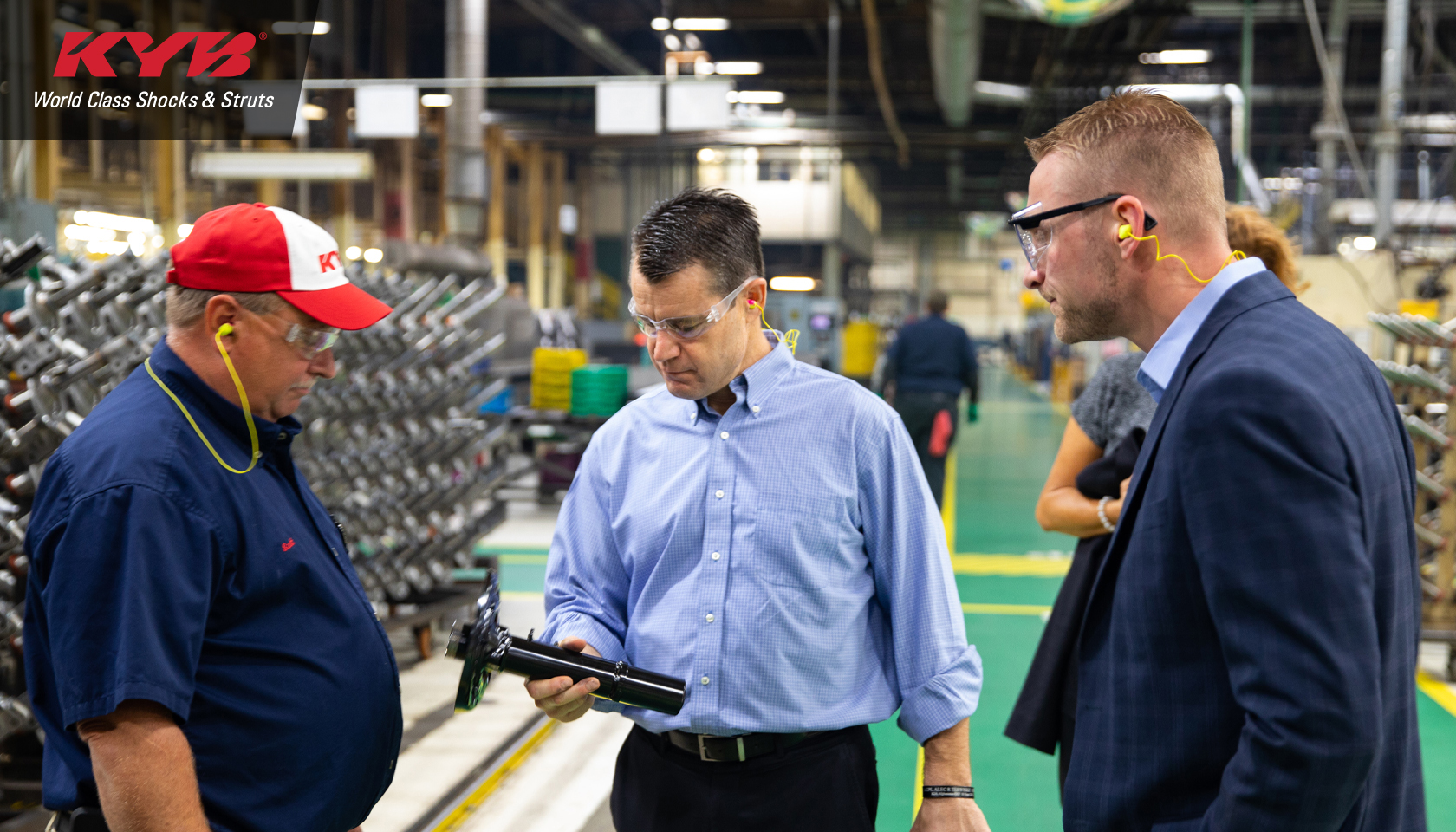 KYB Americas recently hosted U.S. Senator Todd Young at its Franklin, Indiana manufacturing facility and discussed several issues threatening the aftermarekt