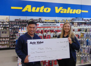 Auto Value scholarship Mark Malig