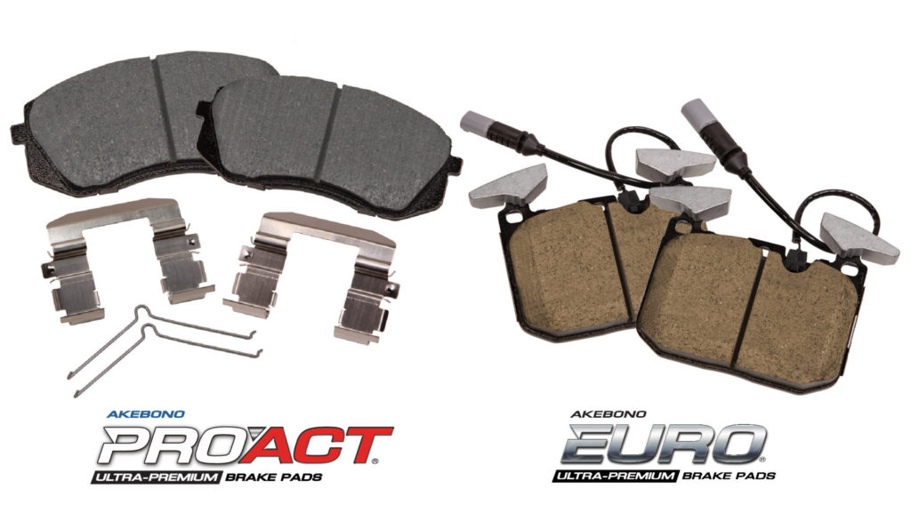 Akebono Brake Corporation expanded it’s Ultra-Premium Disc Brake Pad line by four; three ProACT and one EURO part number. 