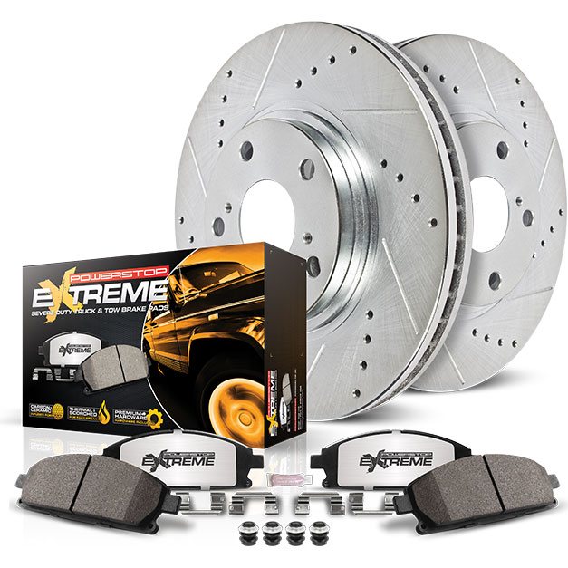 The PowerStop Z36 Extreme Truck & Tow brake upgrade kit is the perfect kit 