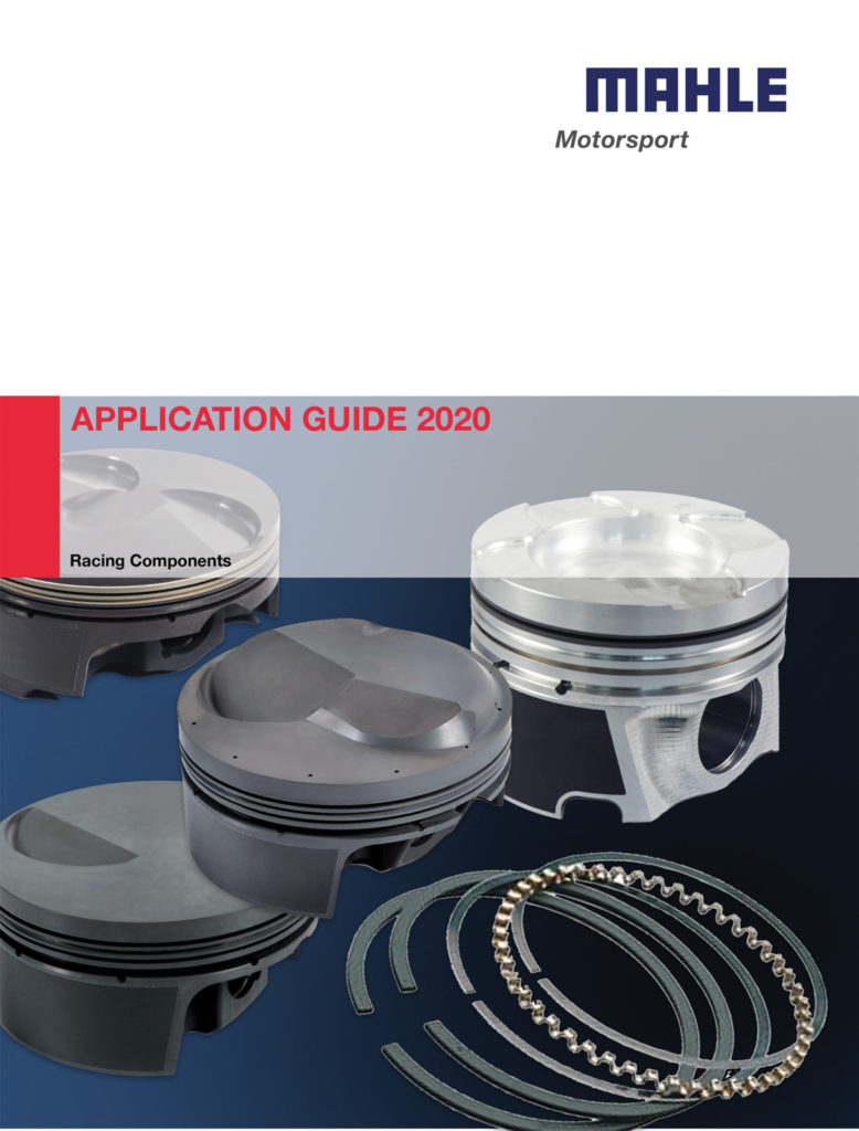 MAHLE Motorsport  2020 application guide cover