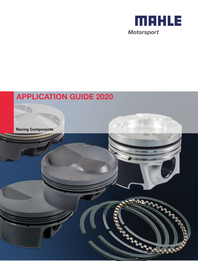 MAHLE Motorsport 2020 application guide cover
