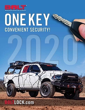BOLT Lock has published a new, full-colour, 20-page catalogue incorporating all of the company’s latest truck and towing accessories along with fitment applications for 2020 model year vehicles.