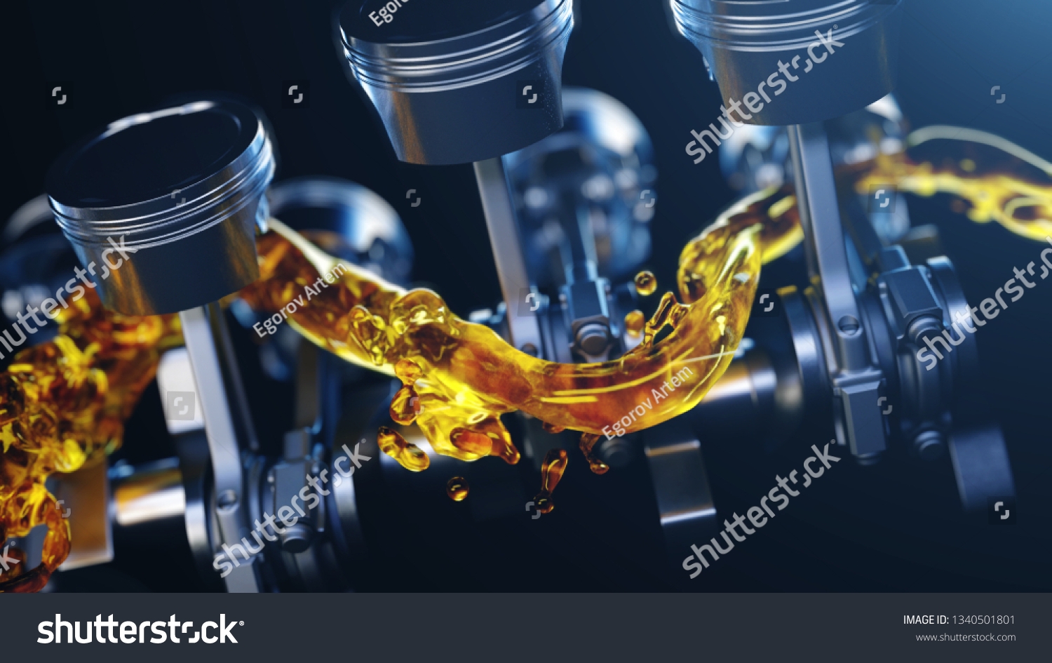 stockphotodillustrationofcarenginewithlubricantoilon