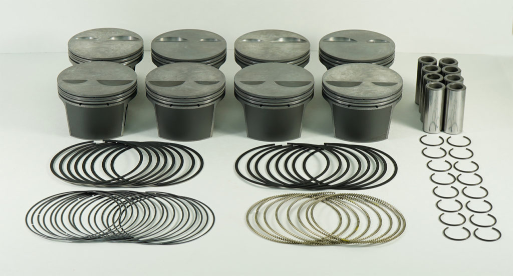 Dirt track racers now have an affordable way to boost power and win at the track with MAHLE Motorsport’s introduction of their SBC 305ci flat top PowerPak Plus piston kit.
