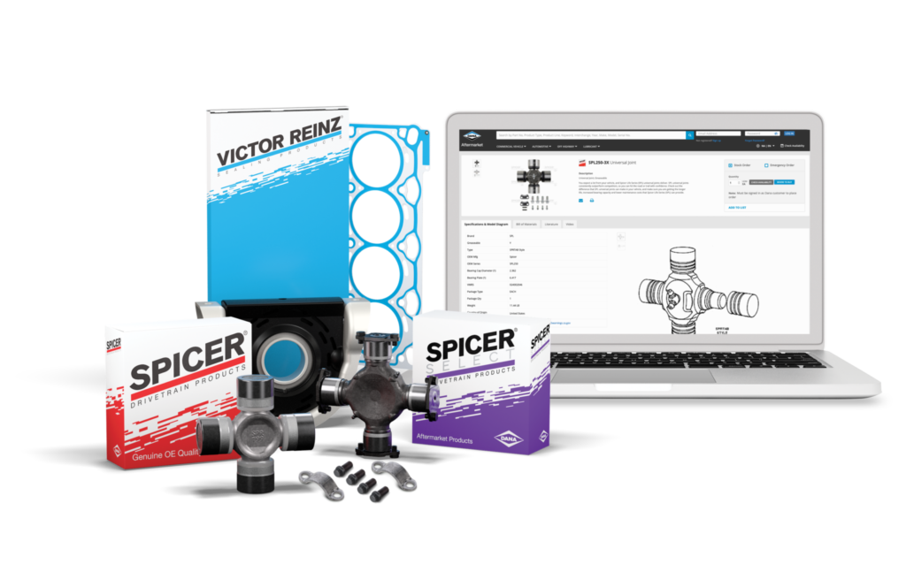 Dana Incorporated’s industry-leading e-commerce platform and global catalog, DanaAftermarket.com, is available 24-hours-a-day, seven-days-a-week to meet its aftermarket customers’ parts information and ordering needs.