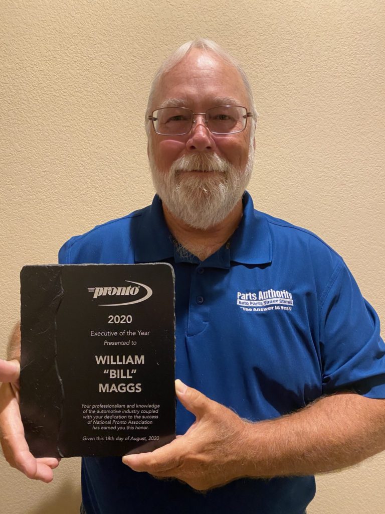 Bill Maggs, executive vice president, supply chain for Parts Authority and former CEO of National Pronto Association, was honoured as the Pronto Executive of the Year.