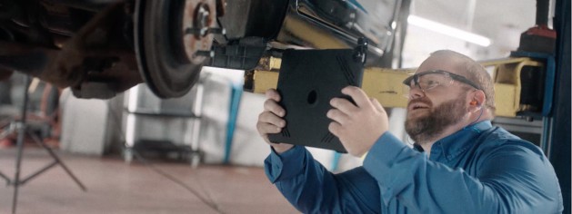 digital vehicle inspection fountain tire