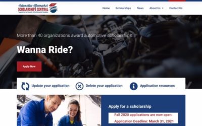 Automotive Scholarships Website Updated