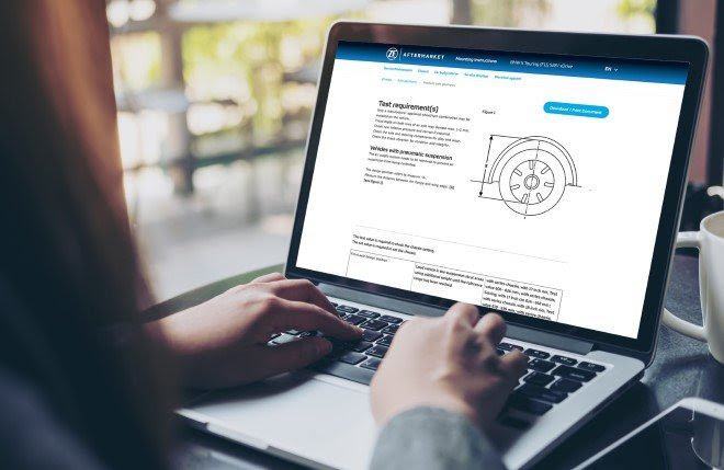 ZF announced that it recently optimized its Aftermarket Portal with a user-oriented focus and added numerous new functions. 