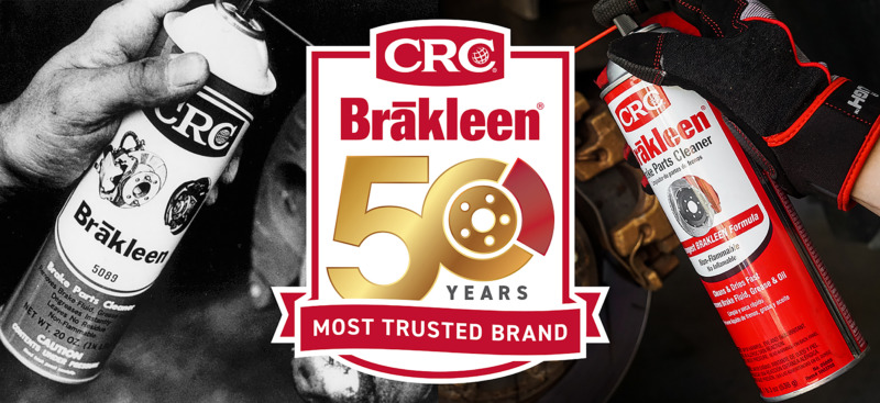 CRC Industries, Inc. is celebrating the 50th anniversary of its flagship brand, CRC Brakleen, the original aerosol brake parts cleaner. 