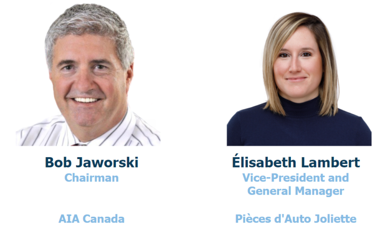 Featuring Élisabeth Lambert, Vice-President and General Manager  Pièces d'Auto Joliette  in conversation with association chair Bob Jaworski, the virtual event will be held live December 13, 2021 from11:30am to 12:30pm EST.