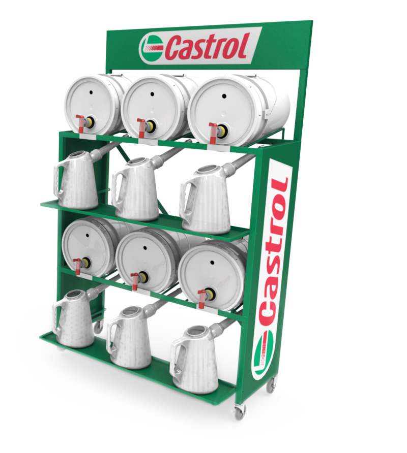 Castrol Epod Rack Castrol_PailRack - Jobber Nation