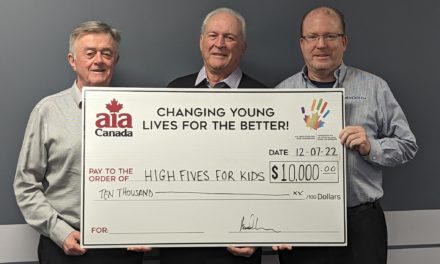 AIA Ontario boosts High Fives for Kids with $10,000 donation