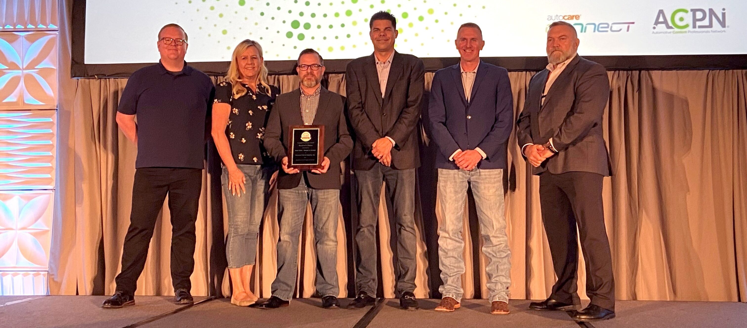 The Aftermarket Auto Parts Alliance, Inc. is delighted to announce MPA, Motorcar Parts of America, as the 2023 Auto Value Receiver’s Choice Award winner. The award was presented at the Auto Care Association’s Automotive Content Professionals Network (ACPN) Knowledge Exchange Conference, conducted May 21-24. MPA received recognition for their outstanding material, content, accuracy, and never-ending improvement.
