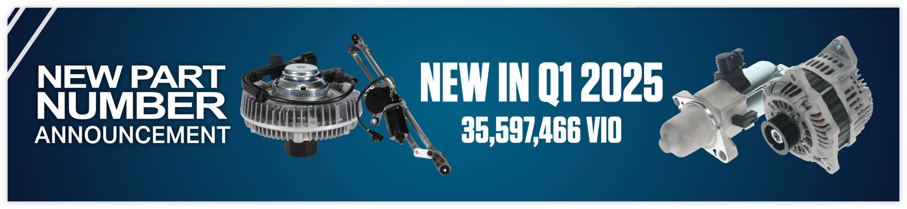 WAI, a premier leading parts manufacturer in the Automotive, Heavy-Duty, Agricultural, Industrial, and Power Sports aftermarket, is proud to announce the release of 87 new part numbers now available.