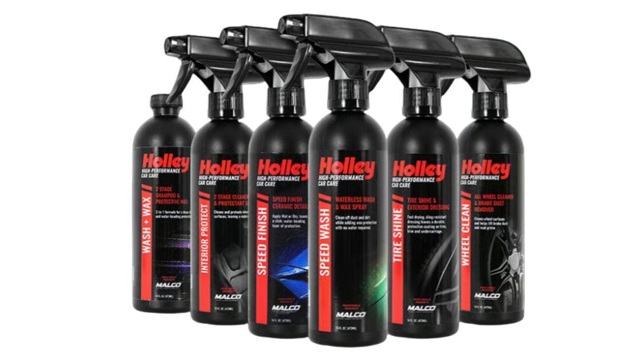 Holley, the iconic performance brand, has announced the launch of Holley High-Performance Car Care, a new line of automotive detailing products developed in partnership with Malco Automotive. 